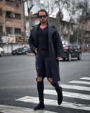 کت یقه انگلیسی بلند کد a024