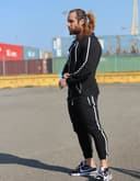 ست سوئیشرت شلوار تک خط سفید کد a013