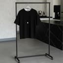 تیشرت بیسیک مشکی یقه گرد کد a022