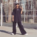 ست تیشرت شلوار بگ غواصی زنانه کد a009